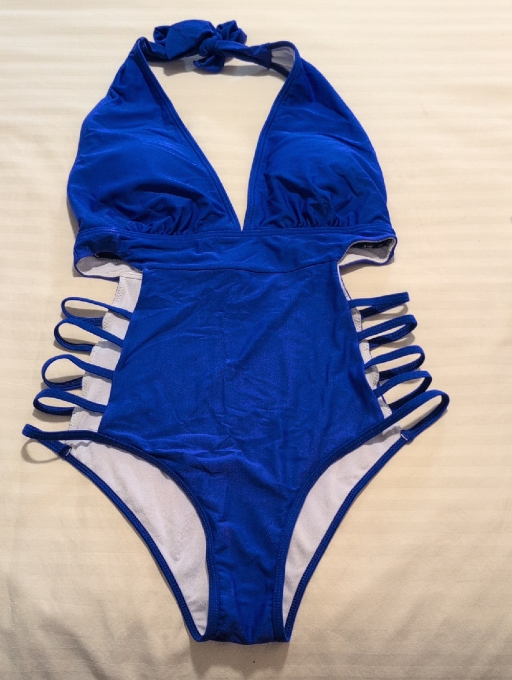 Royal Blue Strappy One-Piece Swimsuit